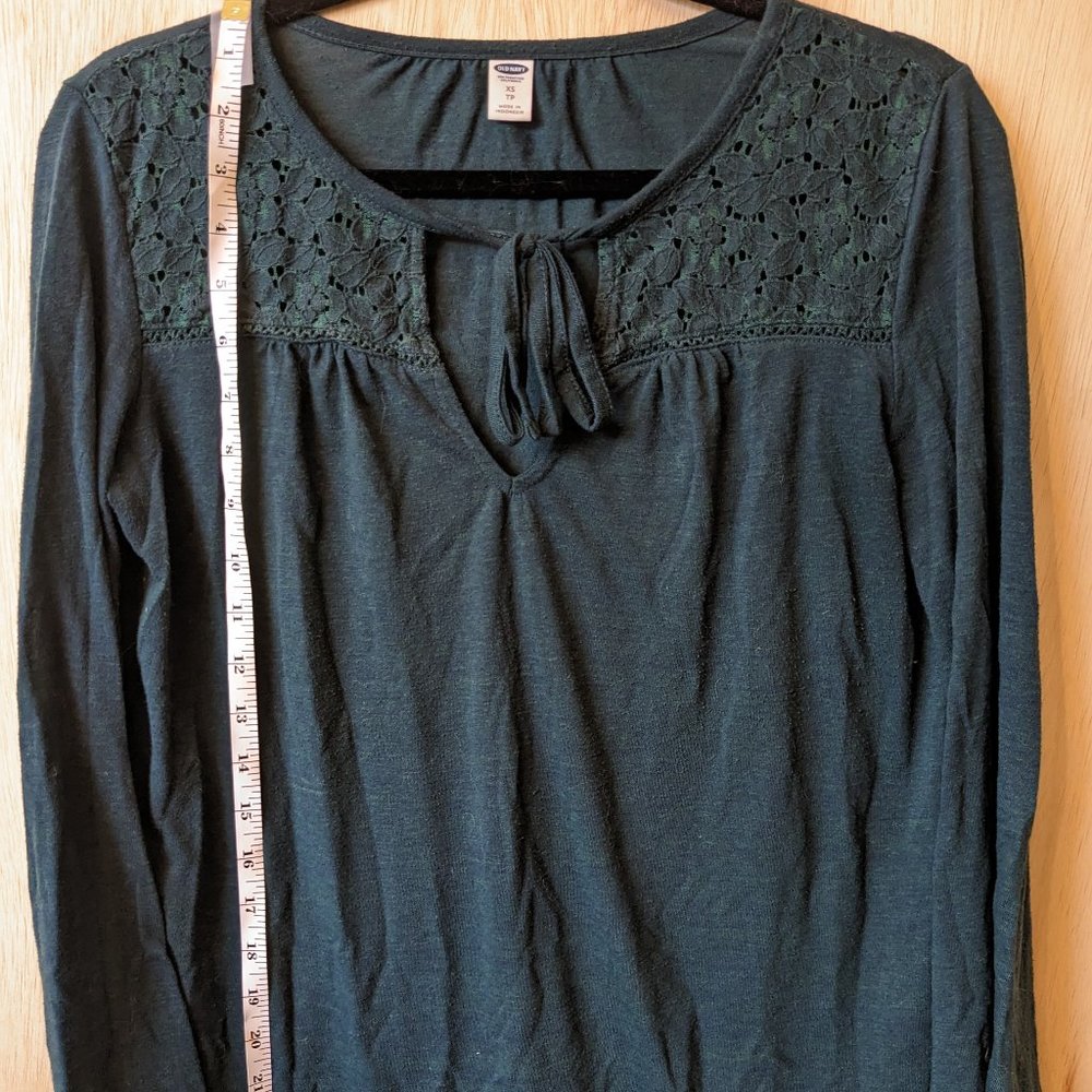 Forest green long sleeve shirt